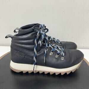 Merrell Alpine Hiker Boots Women 9 Black Leather J003594 Trail Grip Outdoor Gorp